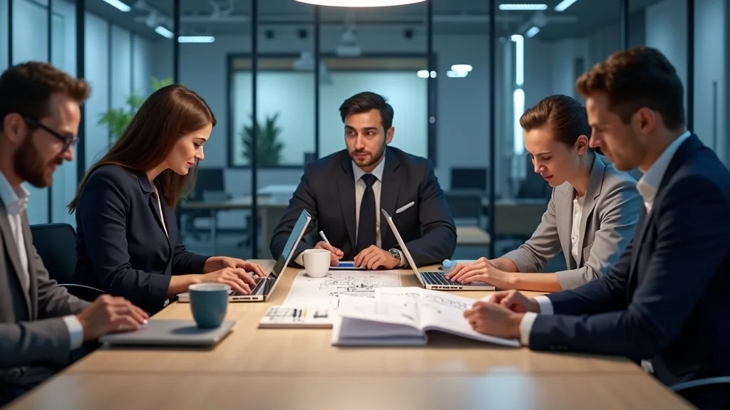 Professional team reviewing troubleshooting cleaning systems maintenance guides