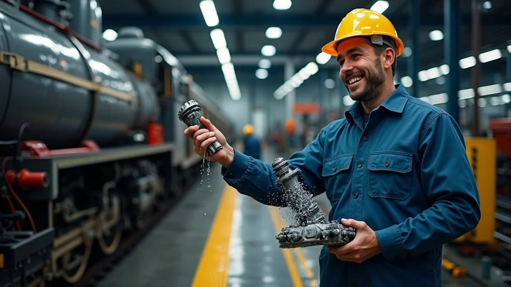 Clean locomotive parts and part washer—choosing the right industrial cleaning products results in both equipment and cleaning systems maintained efficiently.